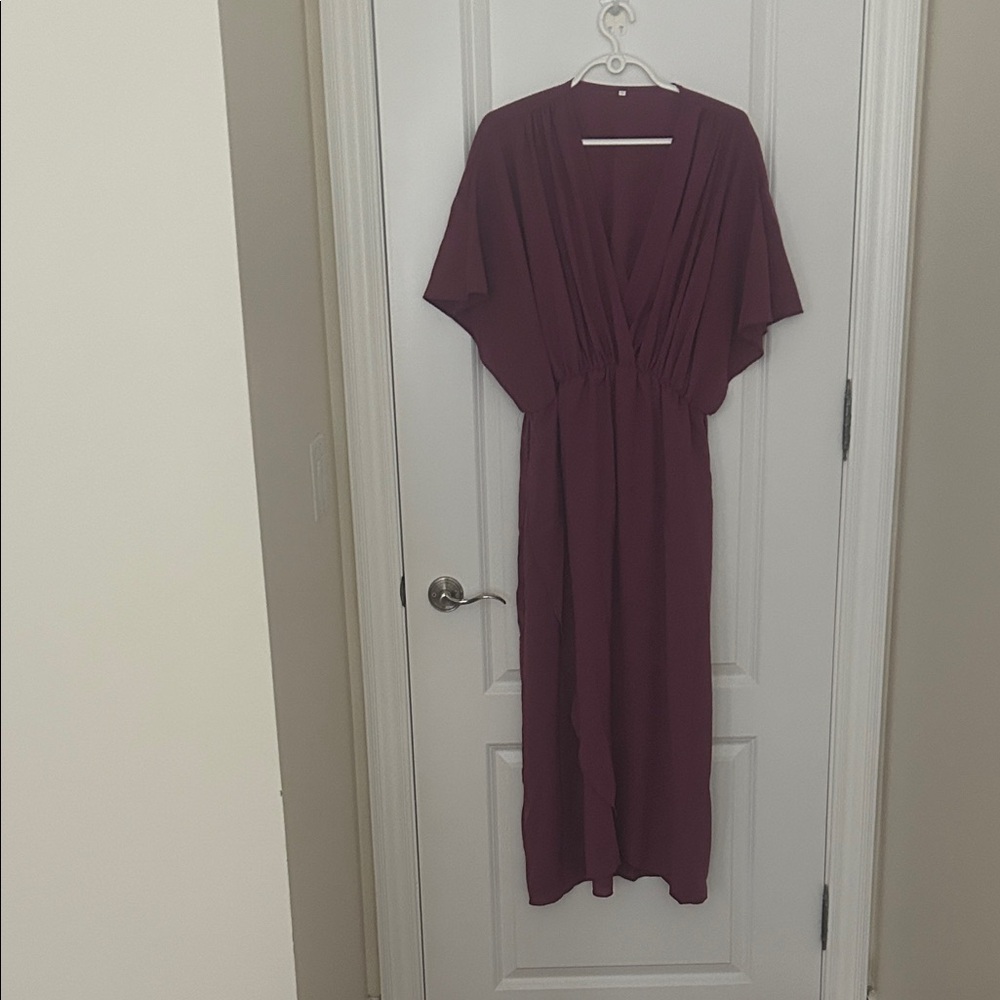 Elegant Purple Maxi Dress